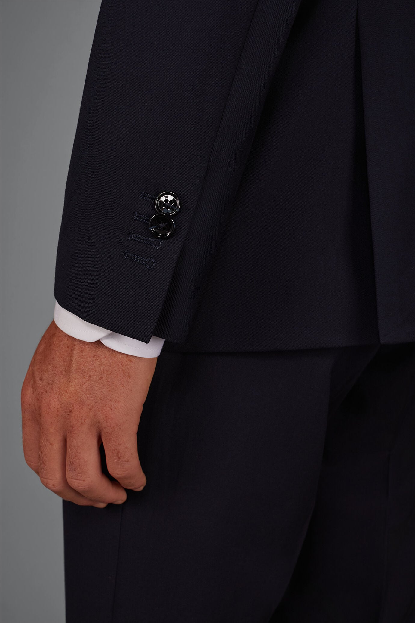 Men's single breasted suit mix size dk blue